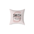 Personalized Family Name Pillow - Custom Last Name and Year Home Gift