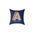 Personalized Initial A Pillow for Him - Custom Name Home Decor