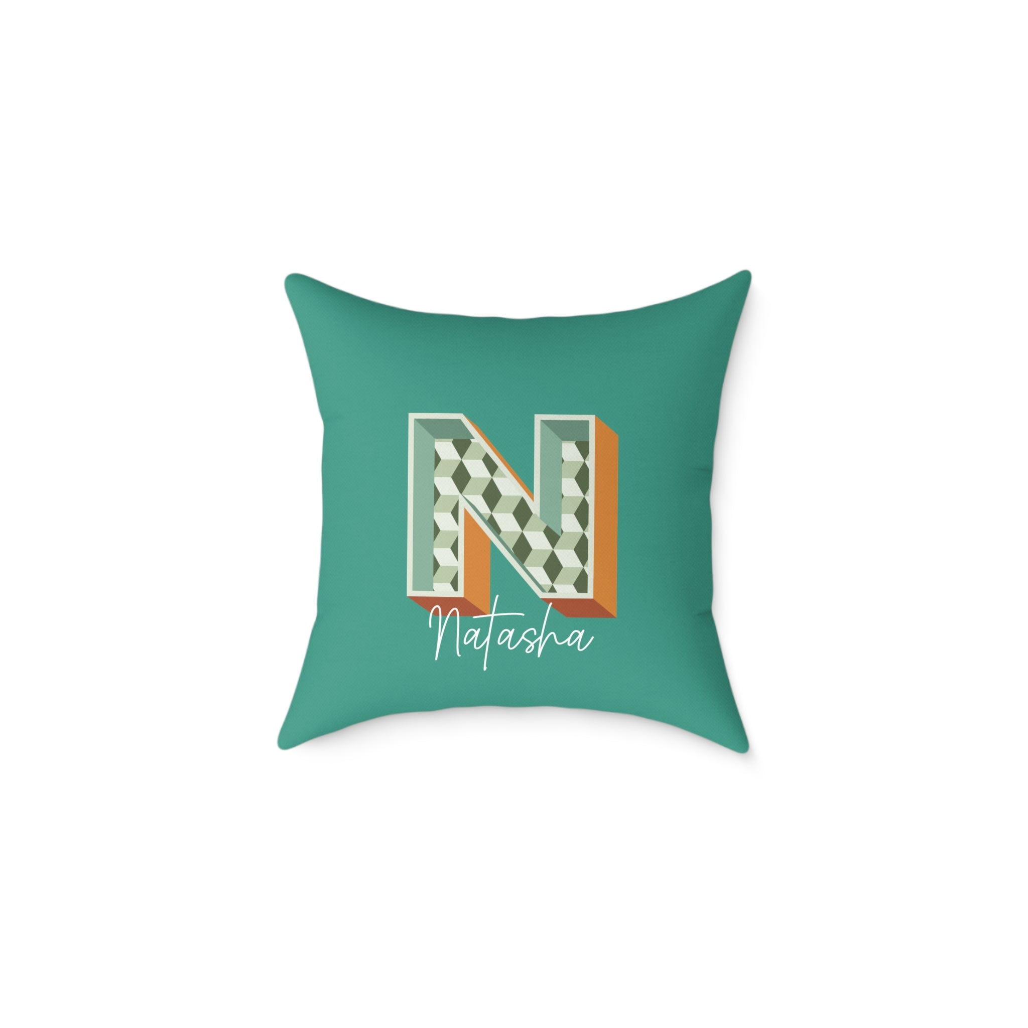 Personalized Initial N Pillow for Her - Custom Name Home Decor