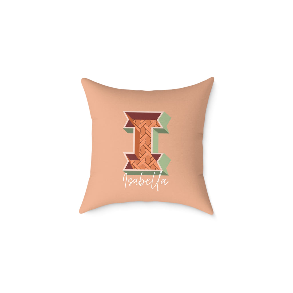 Personalized Initial I Pillow for Her - Custom Name Home Decor