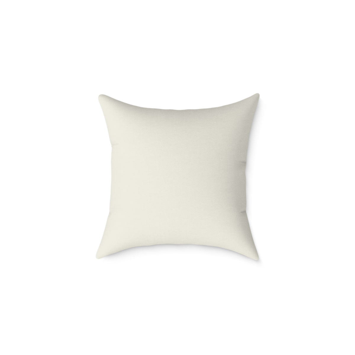 Back of the Grandma and Grandpa's Favorite Gifts ornament pillow, solid cream