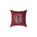 Personalized Initial G Pillow for Her - Custom Name Home Decor