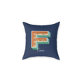 Personalized Initial F Pillow for Him - Custom Name Home Decor