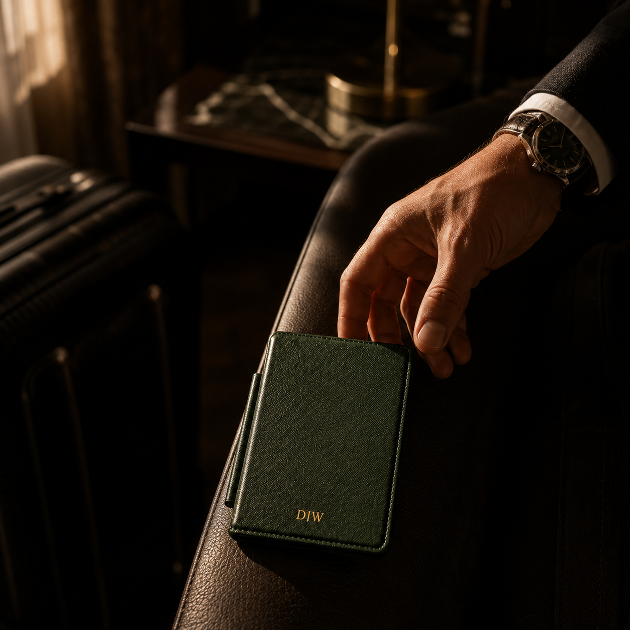Personalized Kindle Case in Green | Custom Initials
