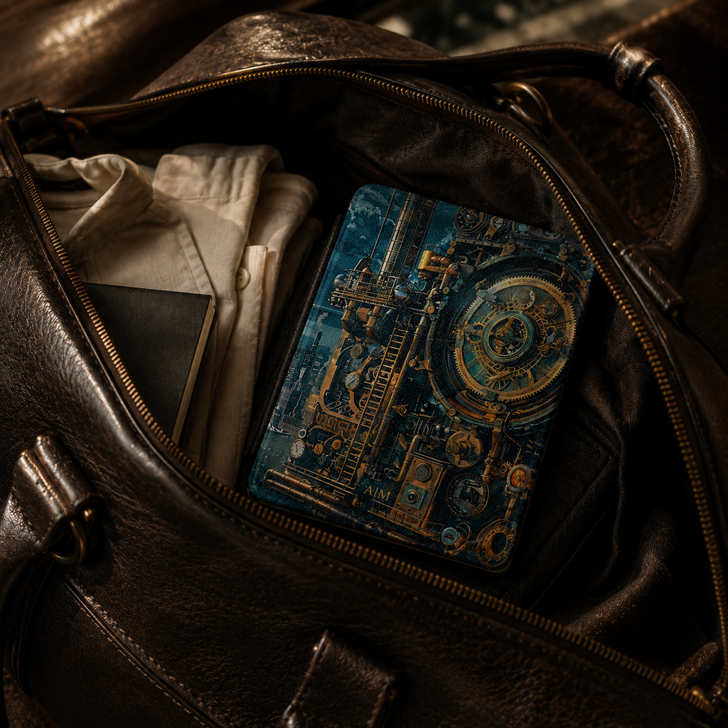 Personalized Steampunk Kindle Case | Custom Initials