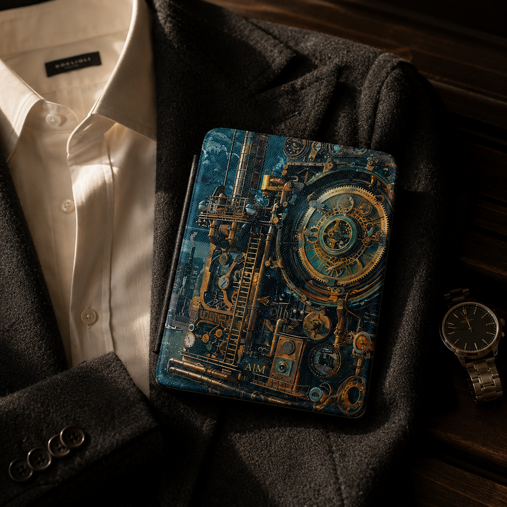 Personalized Steampunk Kindle Case | Custom Initials