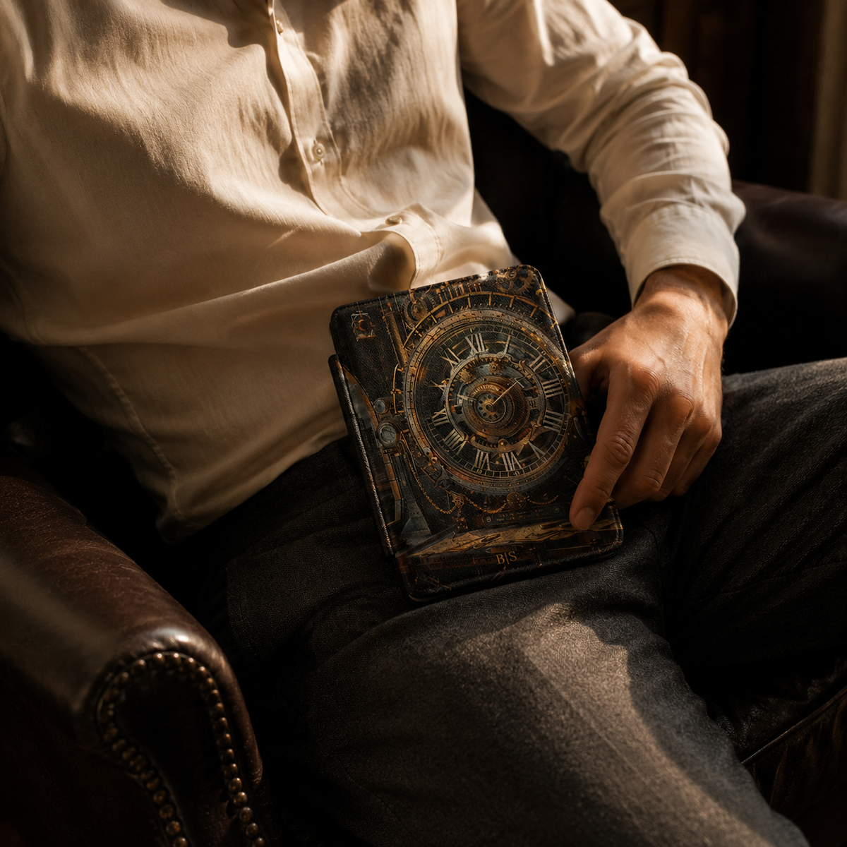 Steampunk Astronomical Kindle Case | Custom Initials