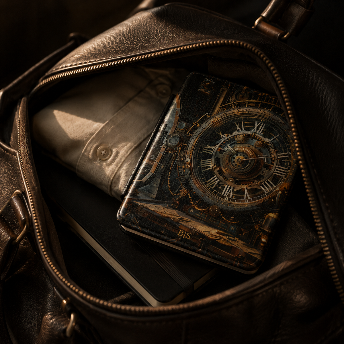 Steampunk Astronomical Kindle Case | Custom Initials