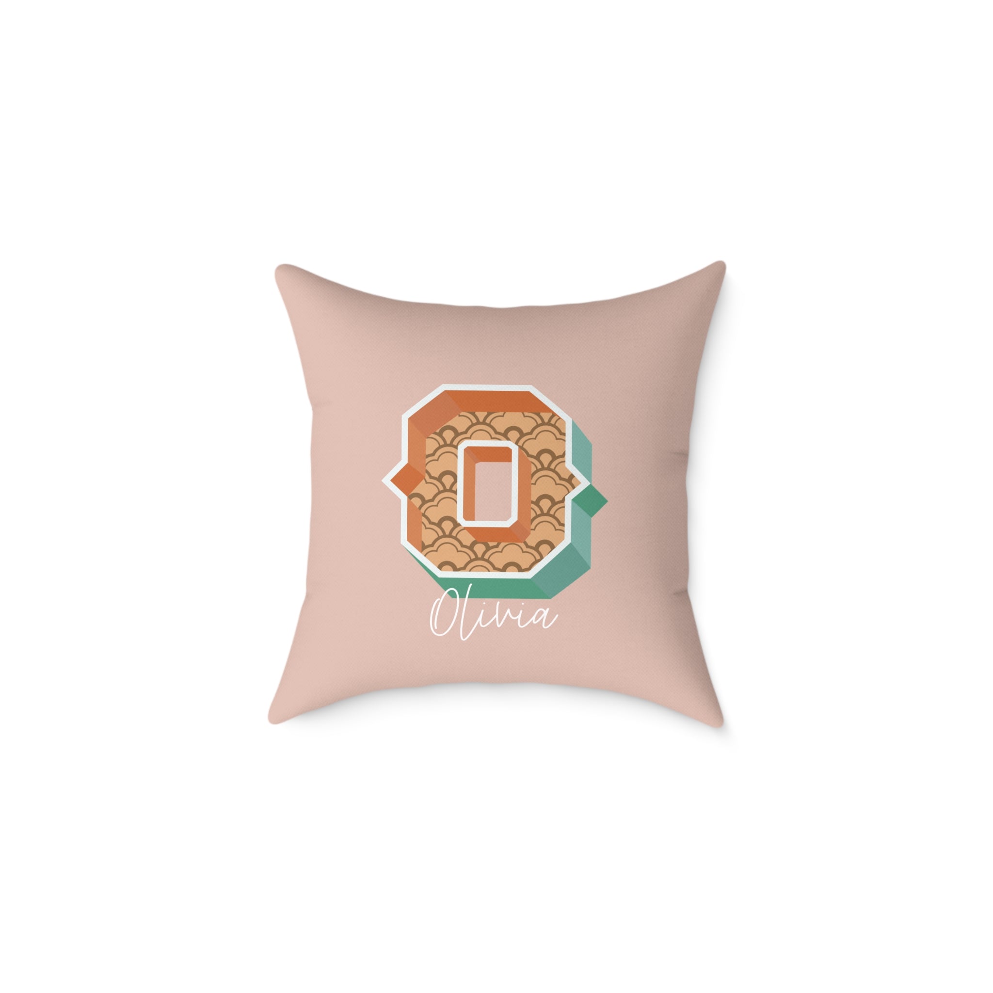 Personalized Initial O Pillow for Her - Custom Name Home Decor