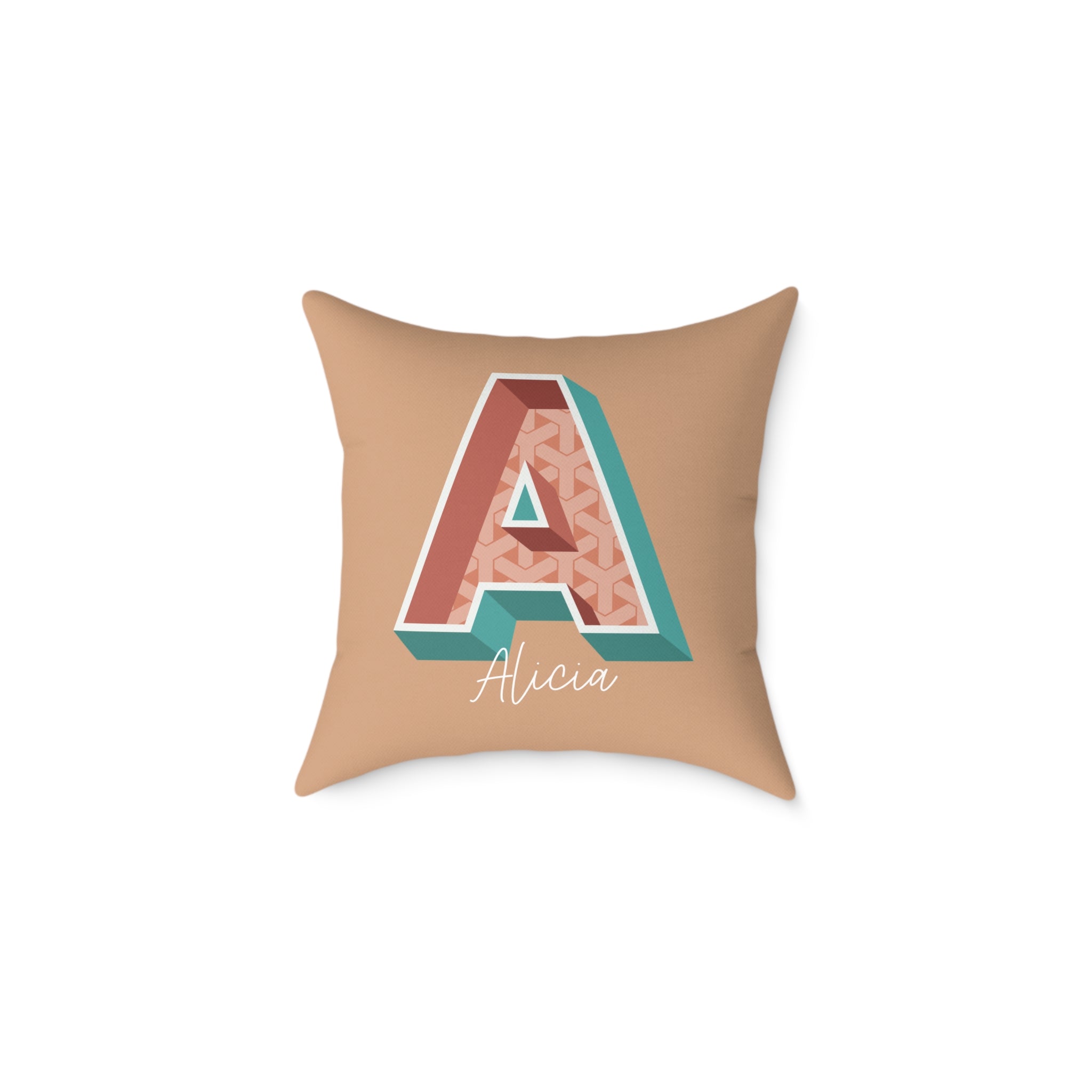 Personalized Initial A Pillow for Her - Custom Name Home Decor