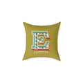Personalized Initial E Pillow for Her - Custom Name Home Decor