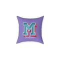 Personalized Initial M Pillow for Her - Custom Name Home Decor