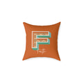 Personalized Initial F Pillow for Her - Custom Name Home Decor