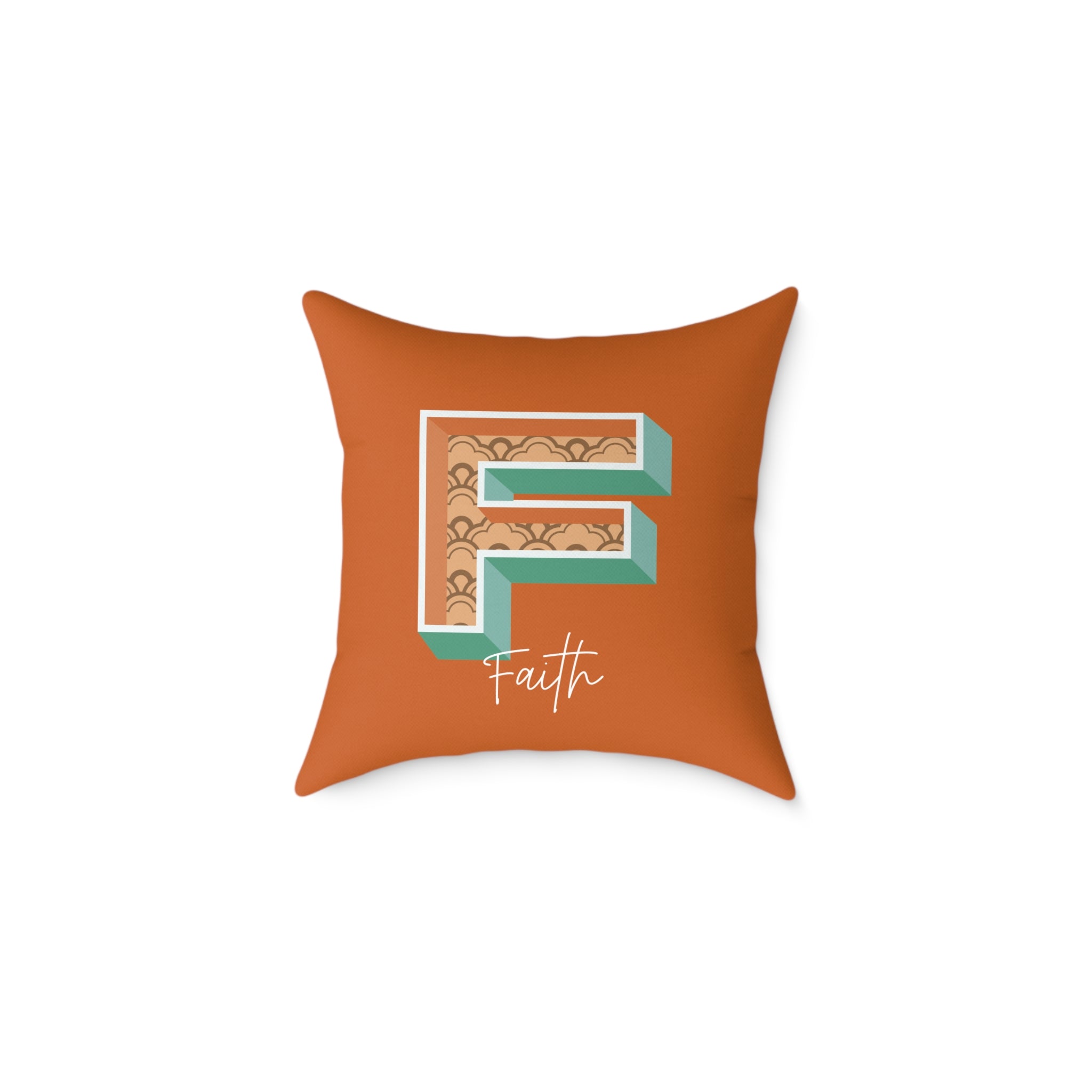 Personalized Initial F Pillow for Her - Custom Name Home Decor