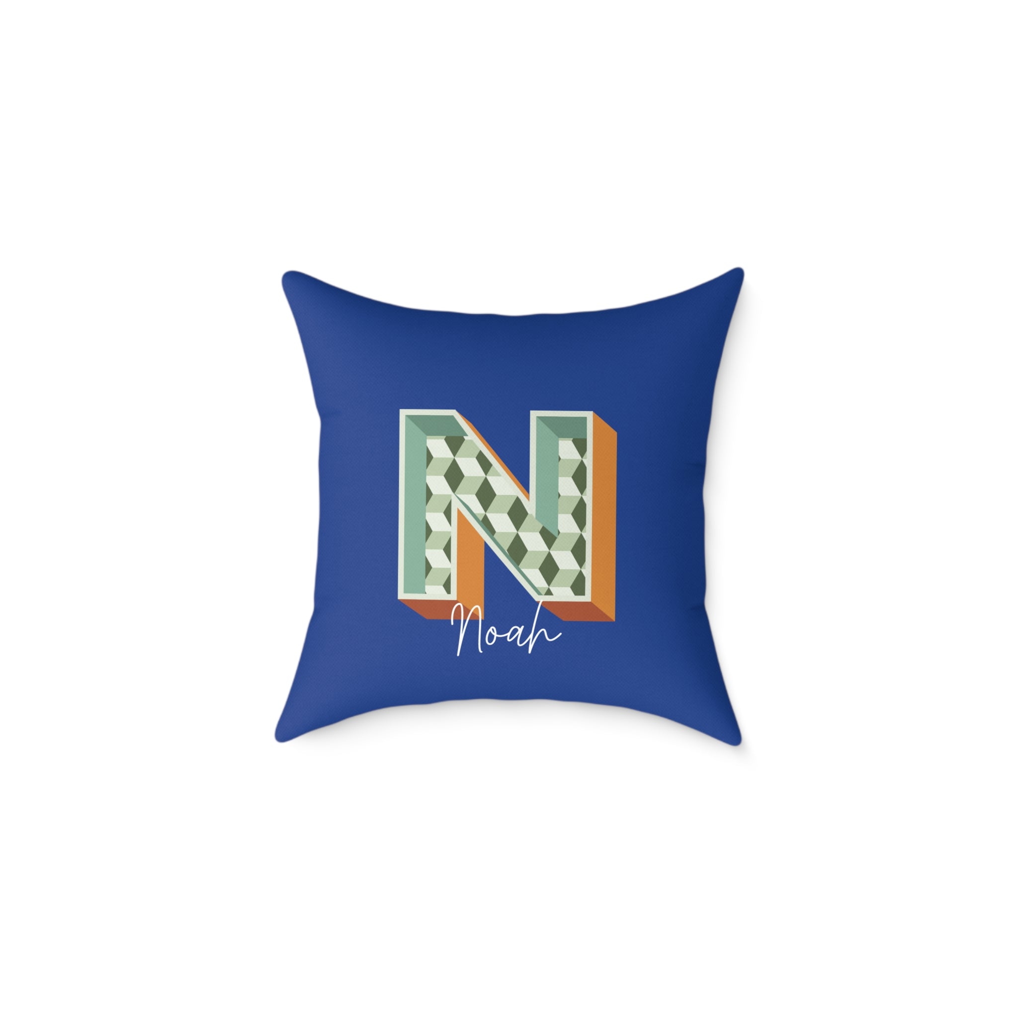 Personalized Initial N Pillow for Him - Custom Name Home Decor