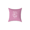Personalized Super Mom Super Wife Super Tired pillow in dusty pink with custom name