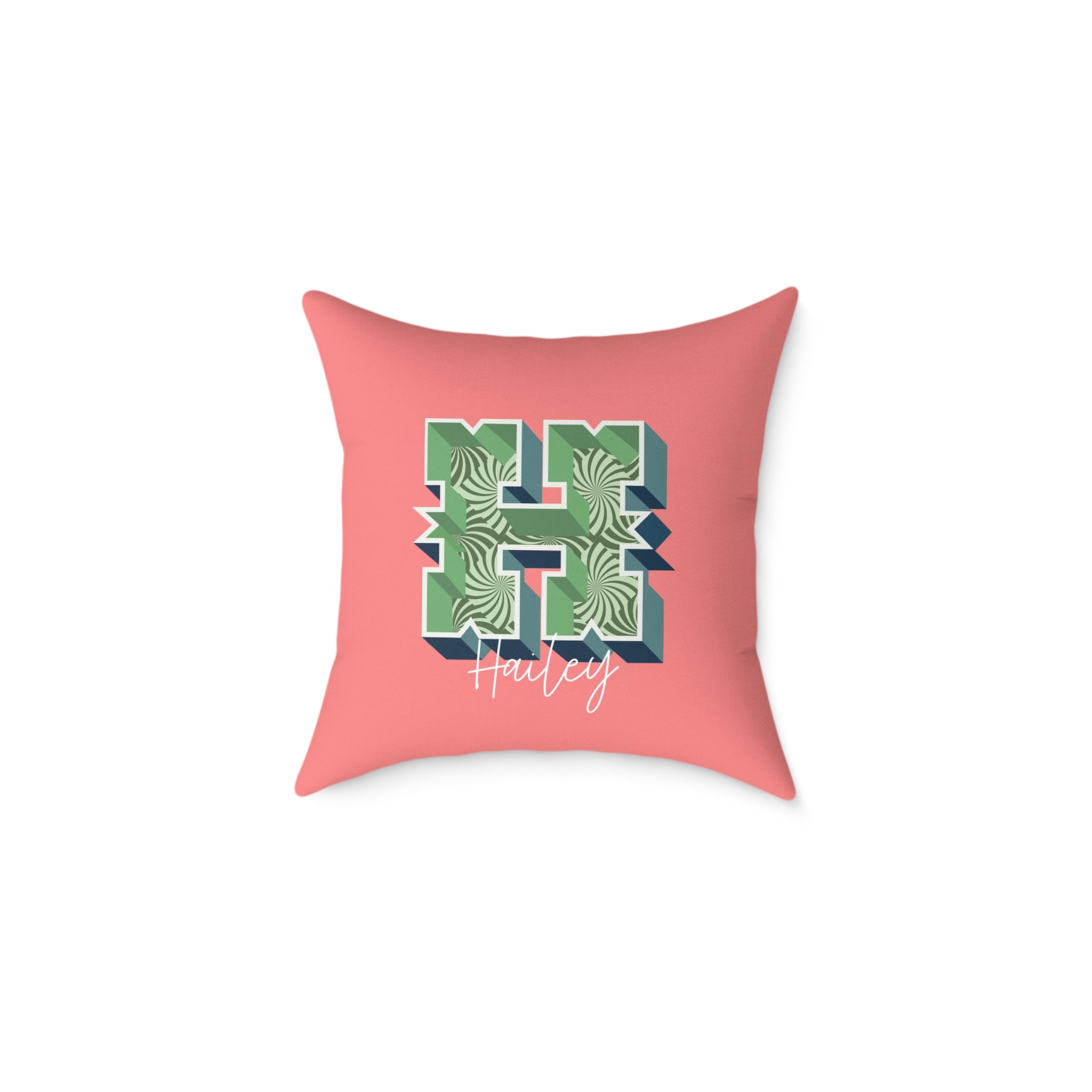 Personalized Initial H Pillow for Her - Custom Name Home Decor