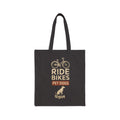 Personalized Dog Lover Tote Bag - Ride Bikes Pet Dogs Custom Name