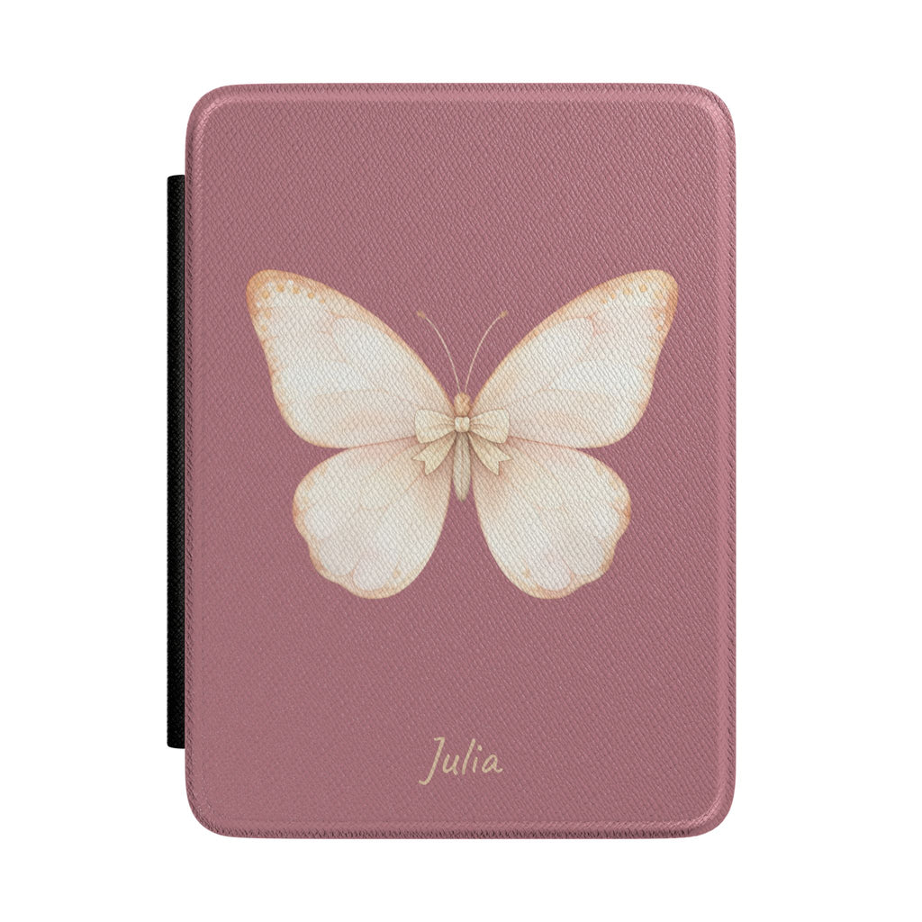 Personalized butterfly kindle case with rose butterfly design, main product shot