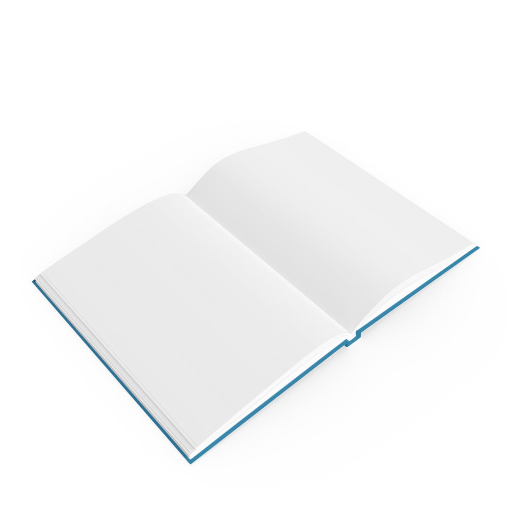 Blue carrot bunny journal size reference – 5.2 x 7.4 inch teal hardcover notebook