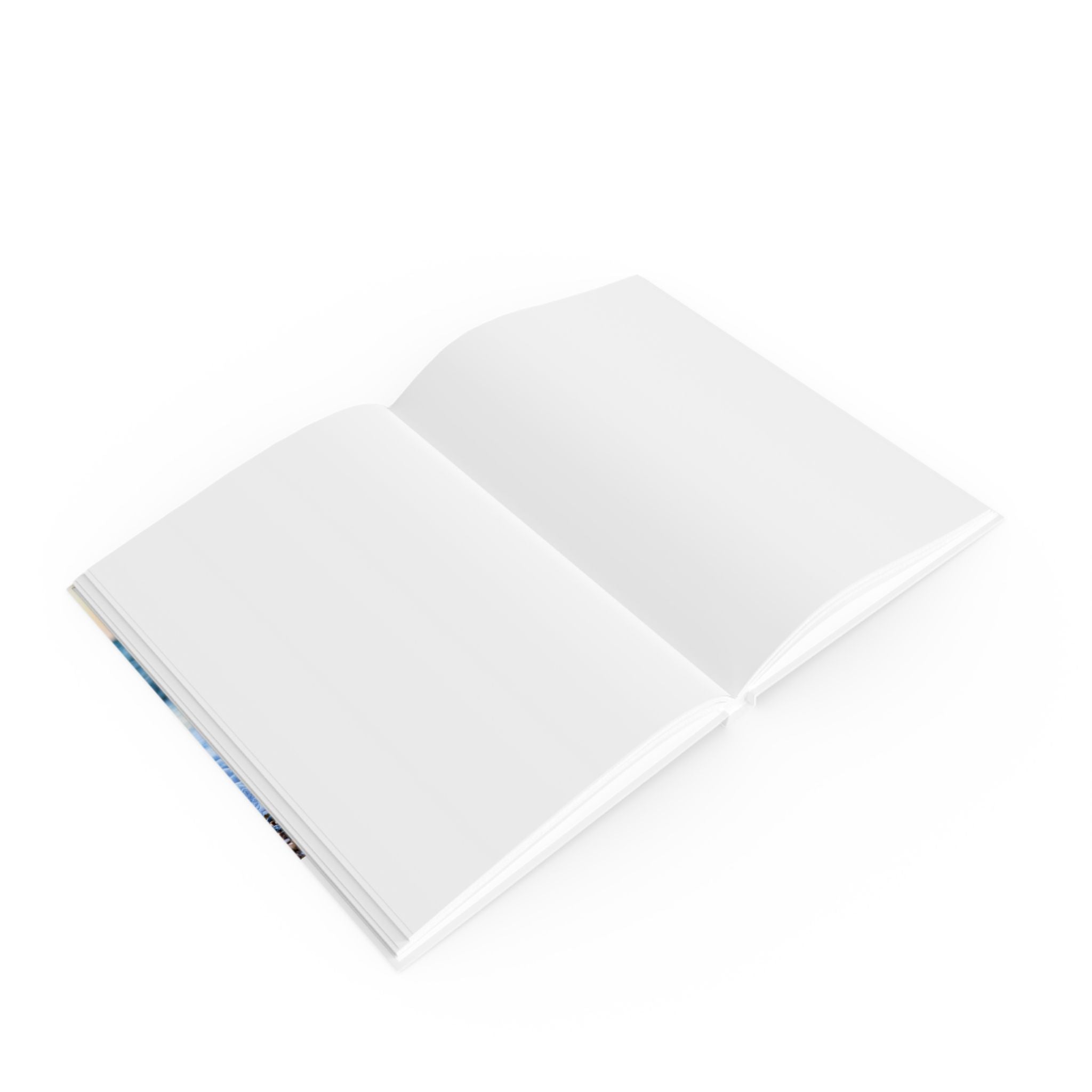 Dog photo journal size reference – compact 5.2 x 7.4 inch white hardcover notebook