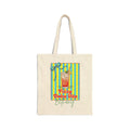 Personalized fizzy dolce vita spritz canvas tote bag with custom name
