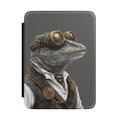 Personalized Gecko Kindle case front cover design with custom initials