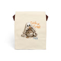 Personalized Trick or Treat ghost with cookie jar canvas lunch bag with custom name