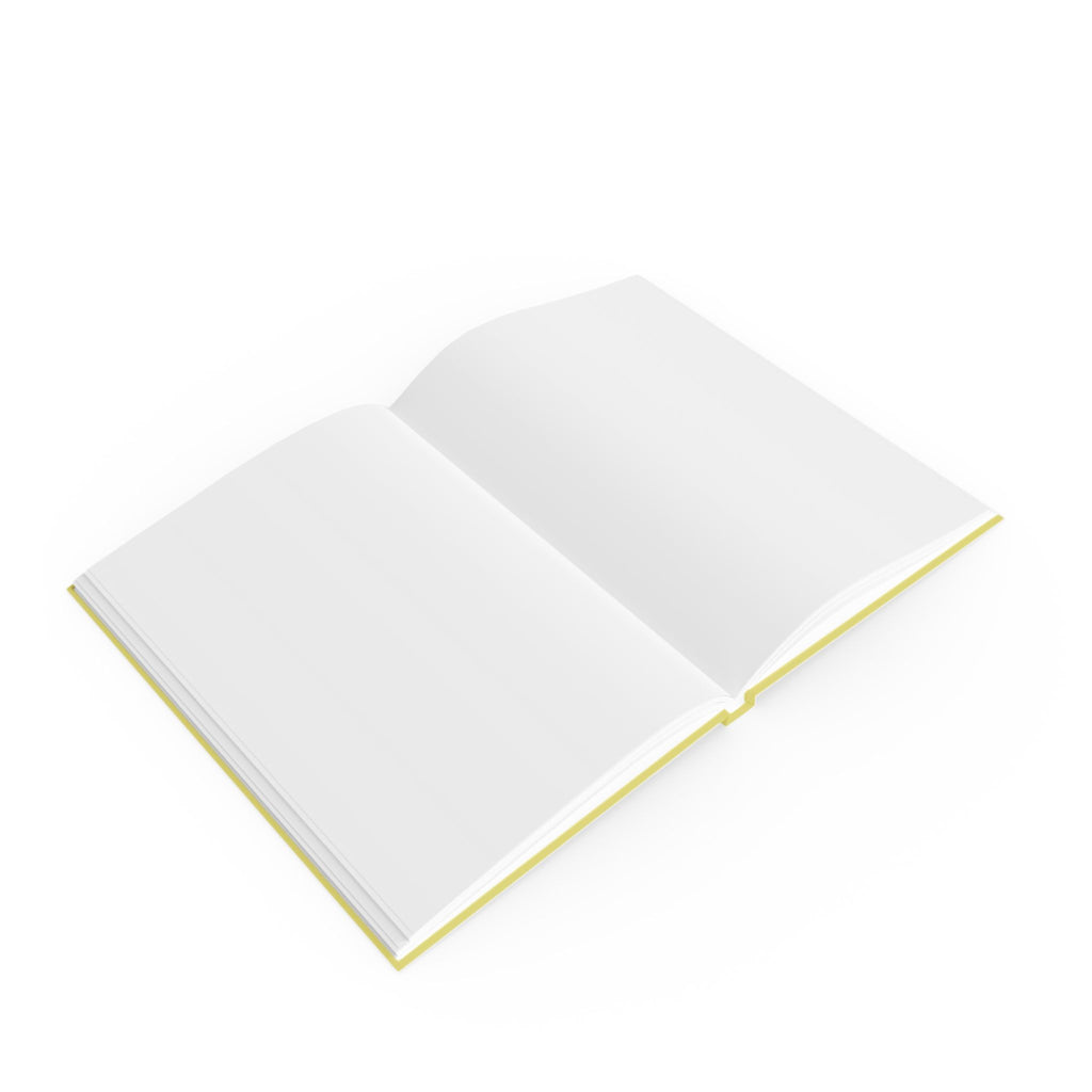 Good Vibes journal size reference – 5.2 x 7.4 inch compact yellow notebook