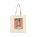 Personalized grapefruit paloma cocktail canvas tote bag with custom name