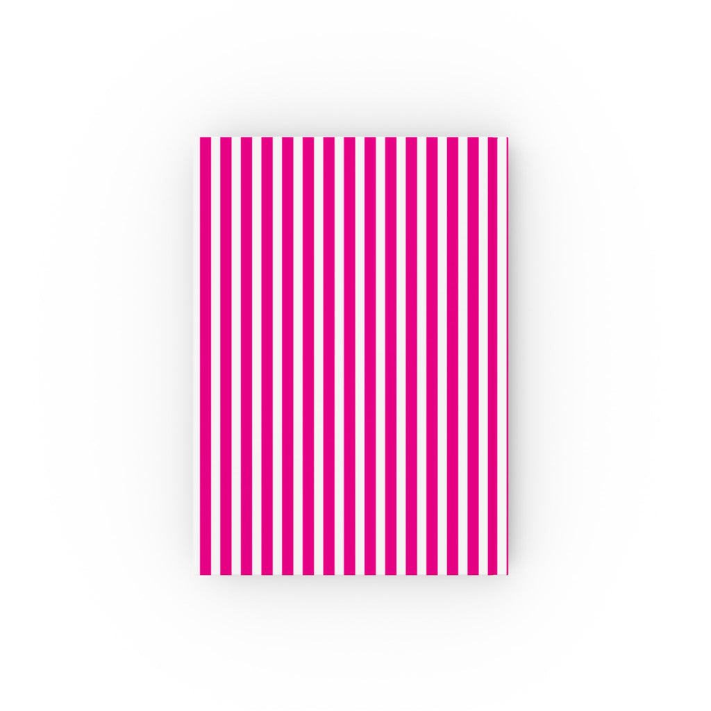 Close-up of Hot Cowgirl Summer journal pink cover – teal lettering with cactus accents on pink stripes