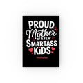 Personalized Proud Mother journal – black hardcover with bold typography and name Nathalee