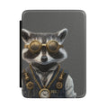 Personalized Raccoon Kindle case front cover design with custom initials