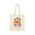 Personalized simply the zest citrus canvas tote bag with custom name