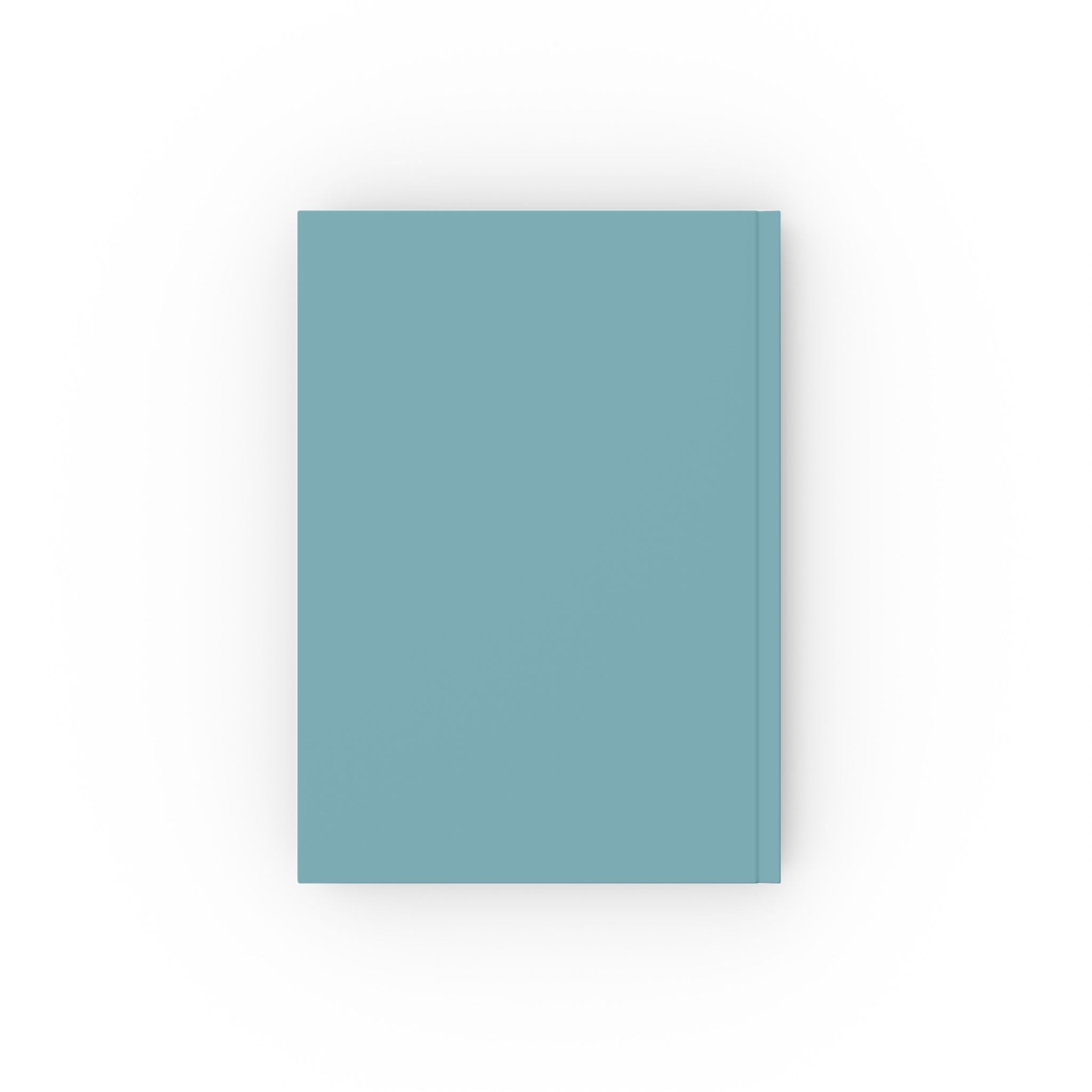 Close-up of Snack Queen journal cover – chips popcorn donuts crown illustration on teal