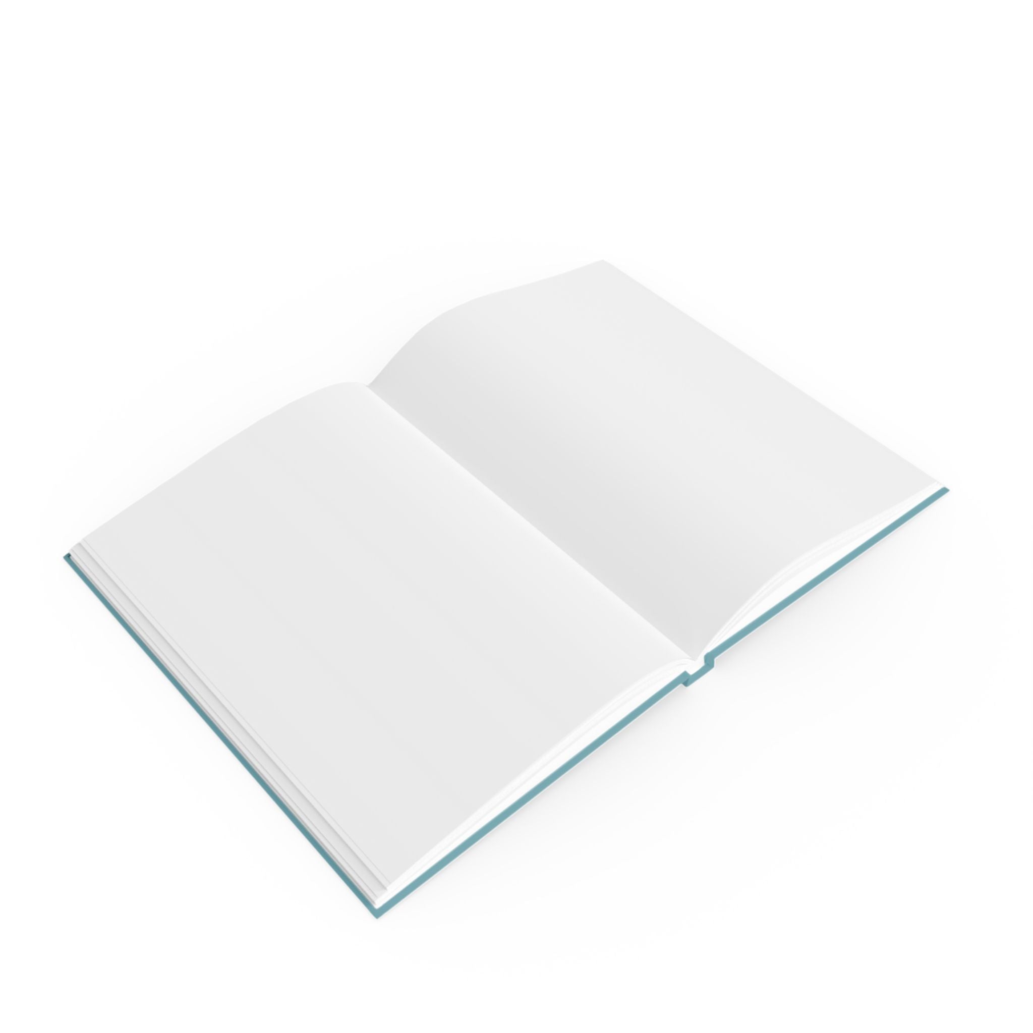 Snack Queen journal size reference – 5.2 x 7.4 inch teal compact hardcover notebook