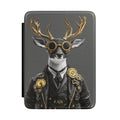 Personalized Stag Kindle case front cover design with custom initials