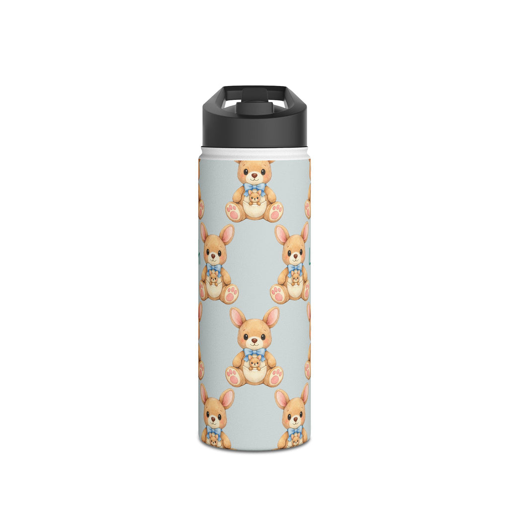 Personalized baby zebra water bottle size comparison