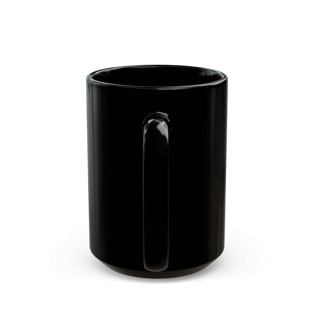 15oz custom name mug for the woman who does it all - pink Wife Mom Boss on glossy black ceramic