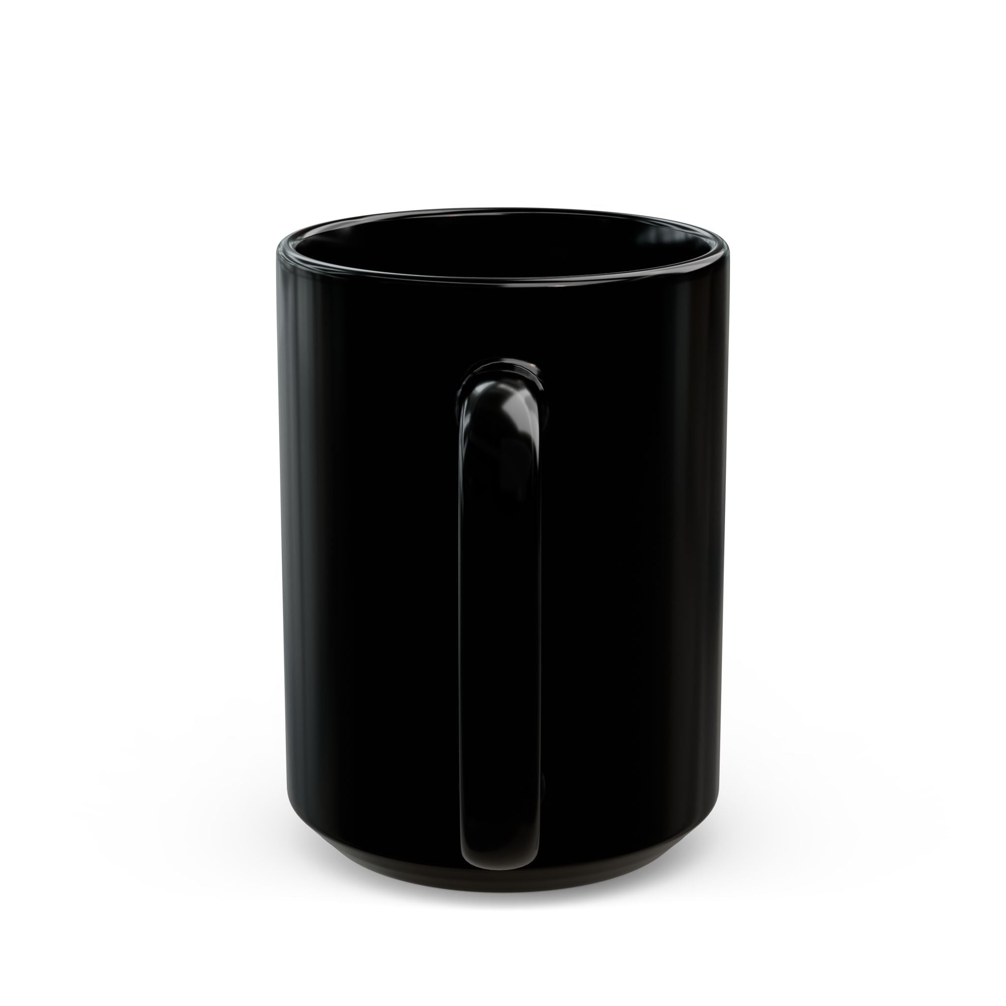 15oz custom name mug for the woman who does it all - pink Wife Mom Boss on glossy black ceramic
